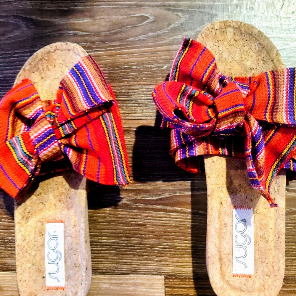 Sugar Multicolor Bow Sandals